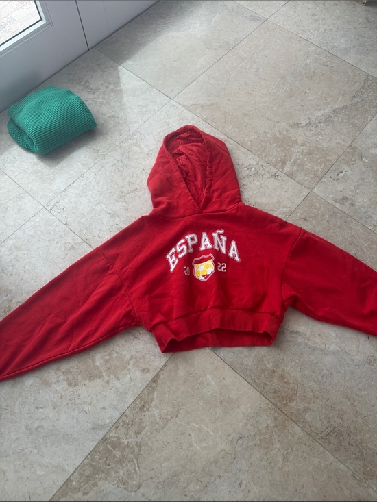 Primark Other - Primark Red España Cropped Hoodie for Kids